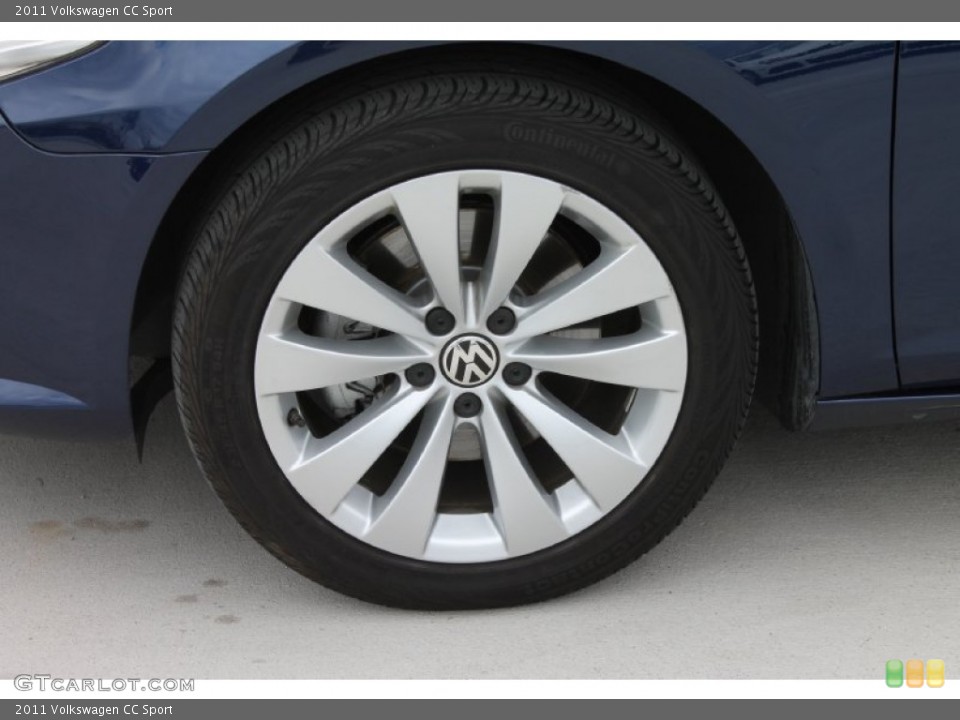 2011 Volkswagen CC Sport Wheel and Tire Photo #80153726