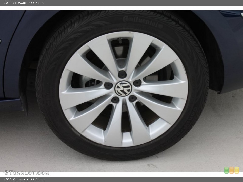 2011 Volkswagen CC Sport Wheel and Tire Photo #80153760