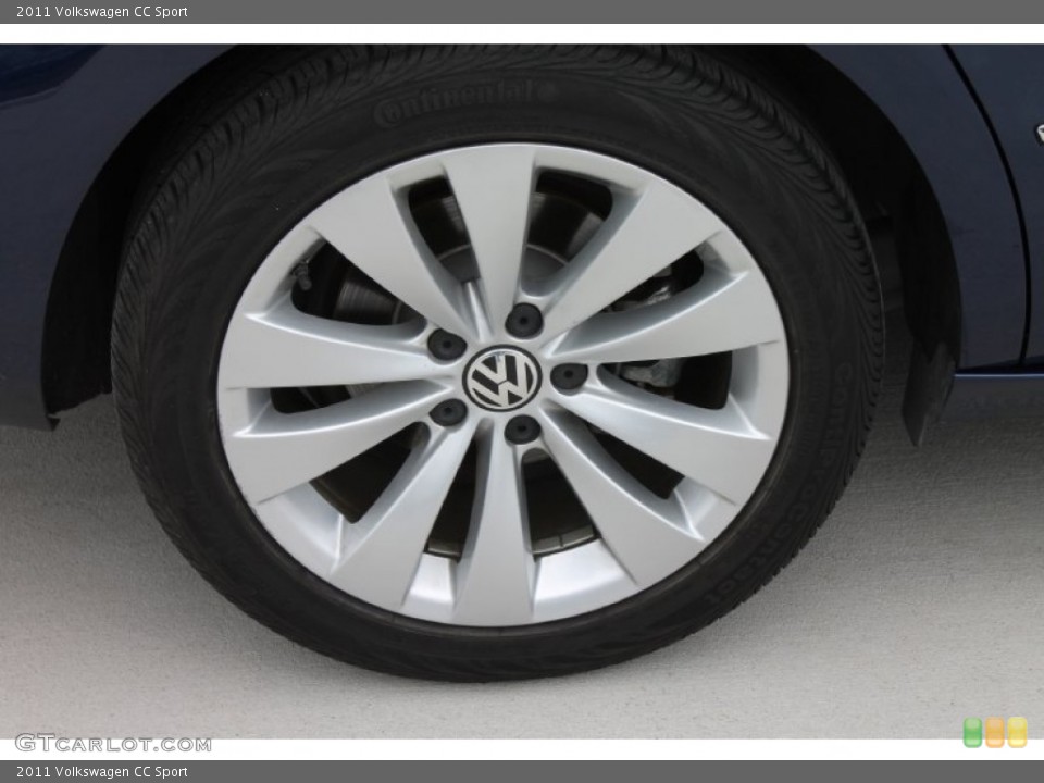 2011 Volkswagen CC Sport Wheel and Tire Photo #80153829