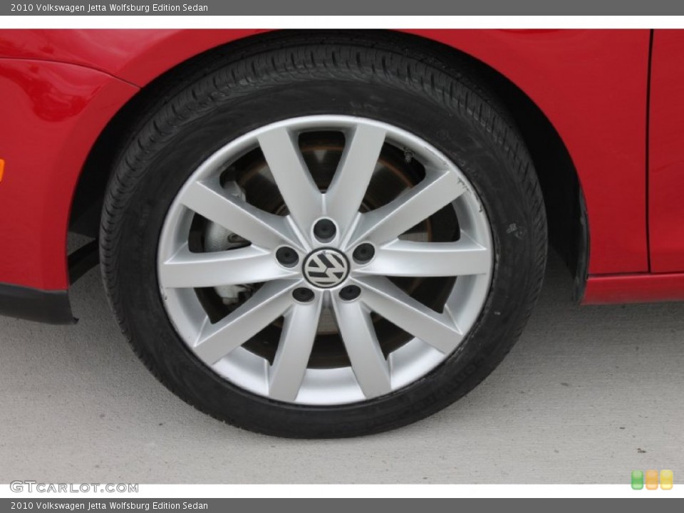 2010 Volkswagen Jetta Wolfsburg Edition Sedan Wheel and Tire Photo #80154655