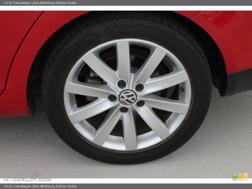 2010 Volkswagen Jetta Wolfsburg Edition Sedan Wheel and Tire Photo #80154687