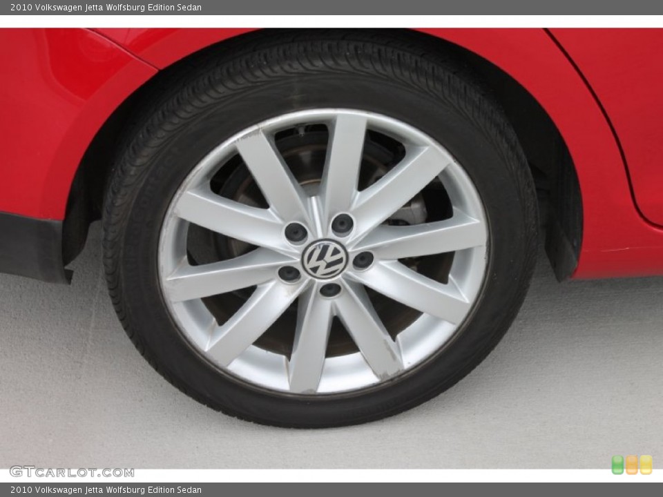 2010 Volkswagen Jetta Wolfsburg Edition Sedan Wheel and Tire Photo #80154747