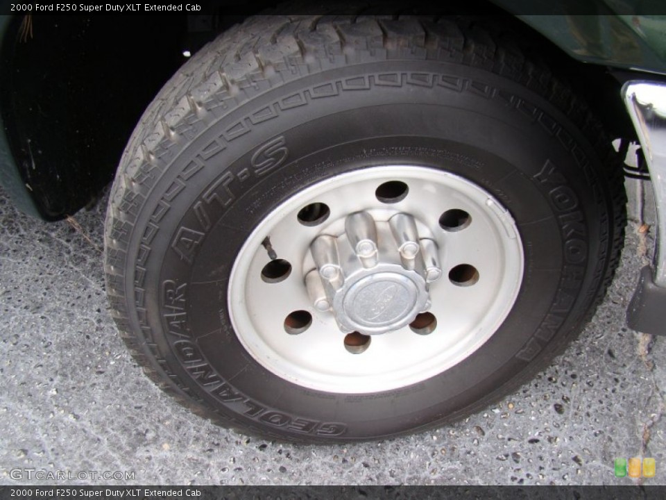 2000 Ford F250 Super Duty XLT Extended Cab Wheel and Tire Photo #80177495