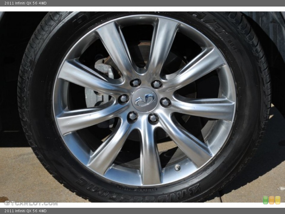 2011 Infiniti QX 56 4WD Wheel and Tire Photo #80182580