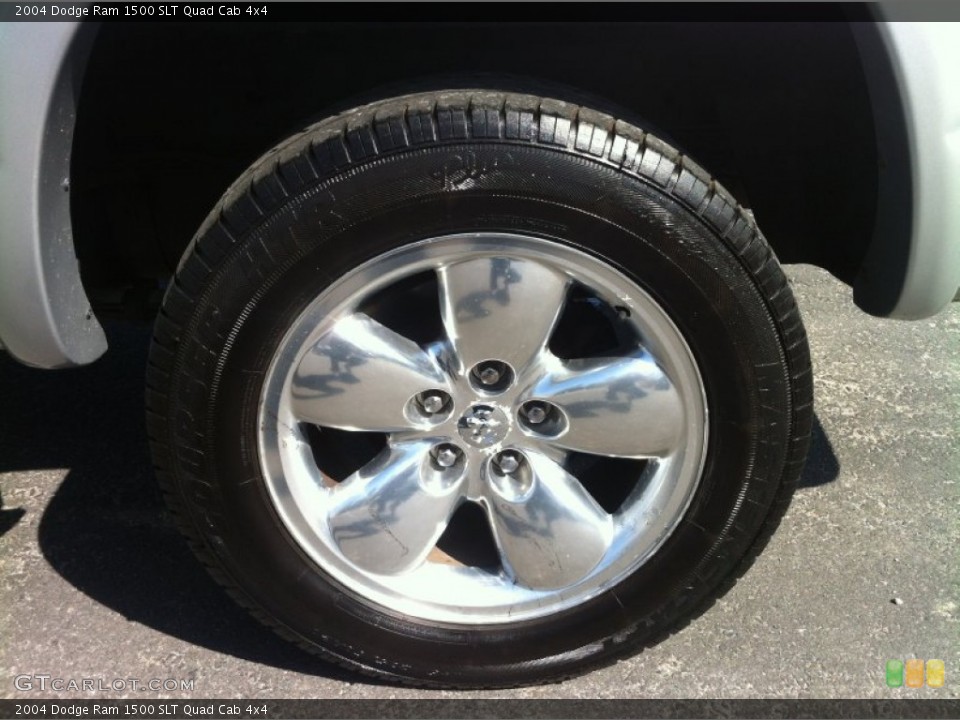 2004 Dodge Ram 1500 SLT Quad Cab 4x4 Wheel and Tire Photo #80189735