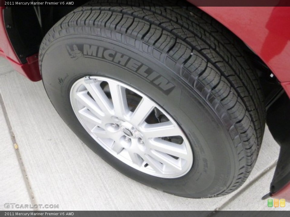 2011 Mercury Mariner Premier V6 AWD Wheel and Tire Photo #80190349