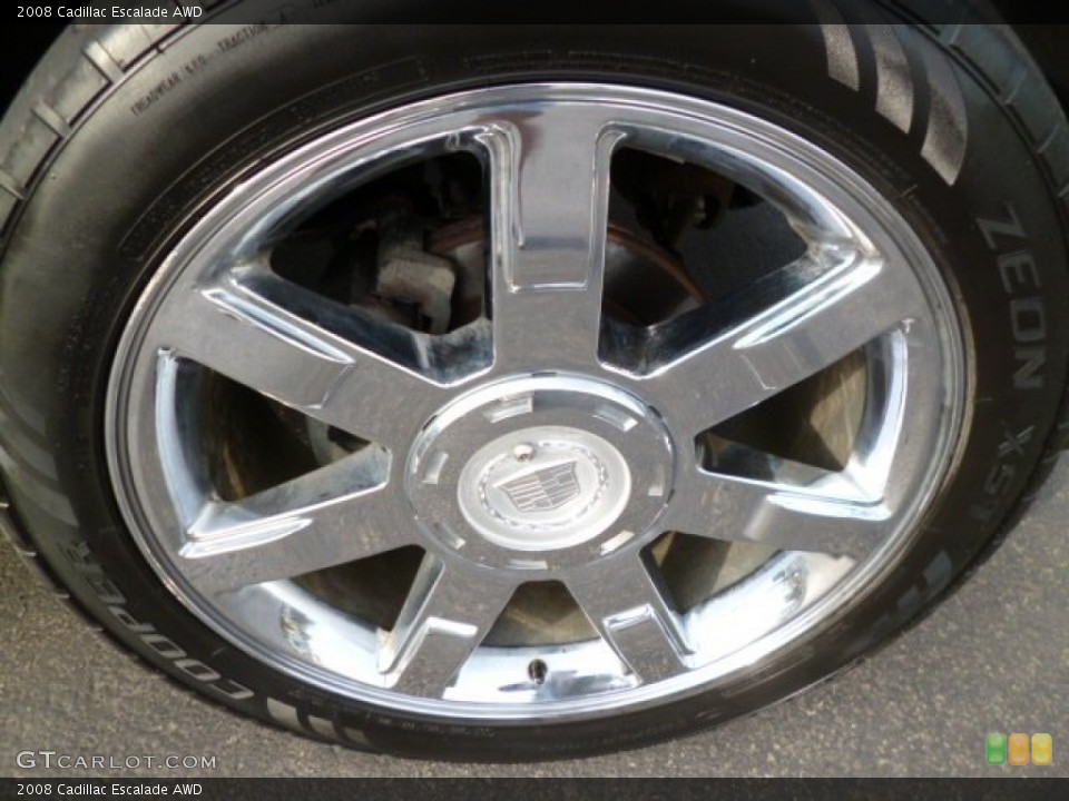 2008 Cadillac Escalade AWD Wheel and Tire Photo #80197222