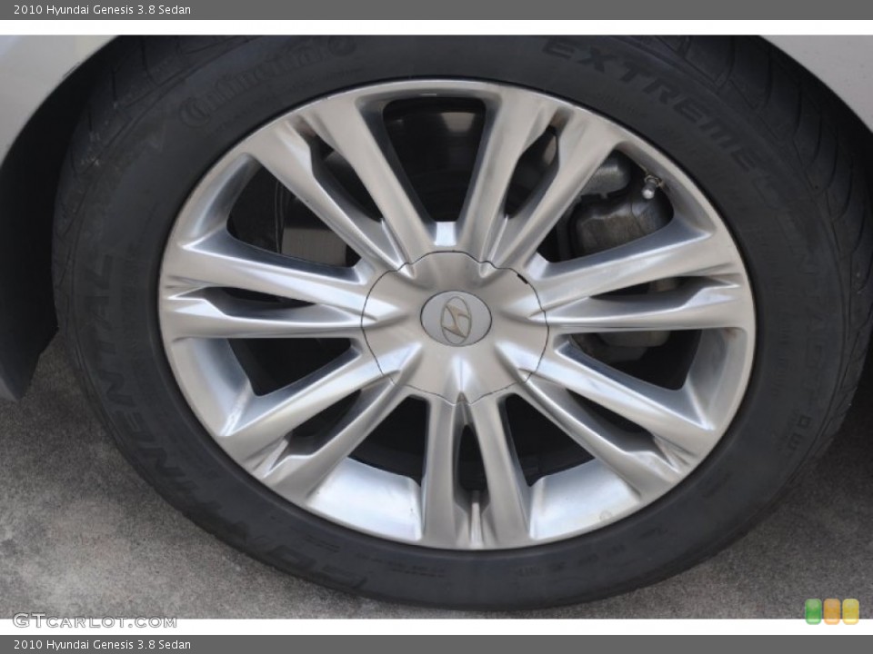 2010 Hyundai Genesis 3.8 Sedan Wheel and Tire Photo #80208673