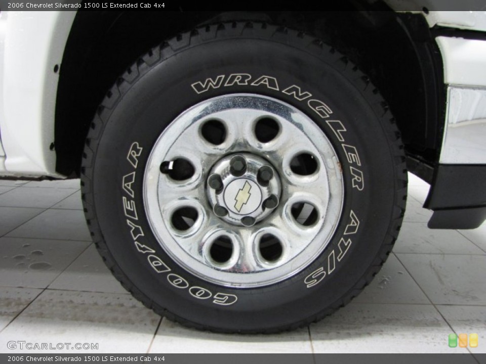 2006 Chevrolet Silverado 1500 LS Extended Cab 4x4 Wheel and Tire Photo #80223892