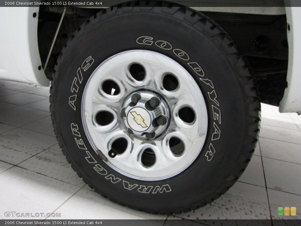 2006 Chevrolet Silverado 1500 LS Extended Cab 4x4 Wheel and Tire Photo #80223906