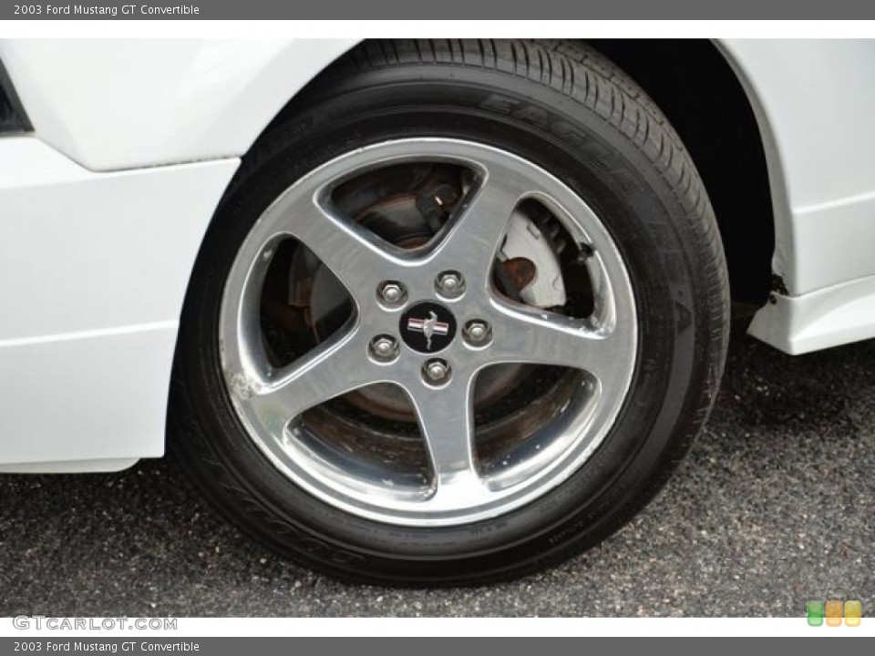 2003 Ford Mustang GT Convertible Wheel and Tire Photo #80251766
