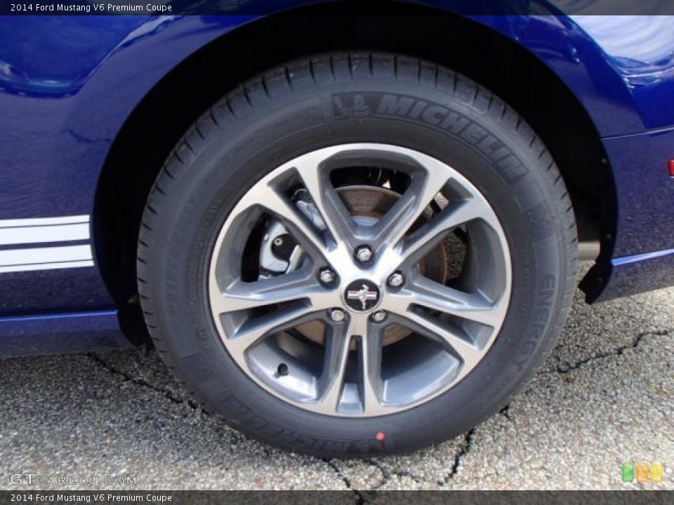 2014 Ford Mustang V6 Premium Coupe Wheel and Tire Photo #80266166