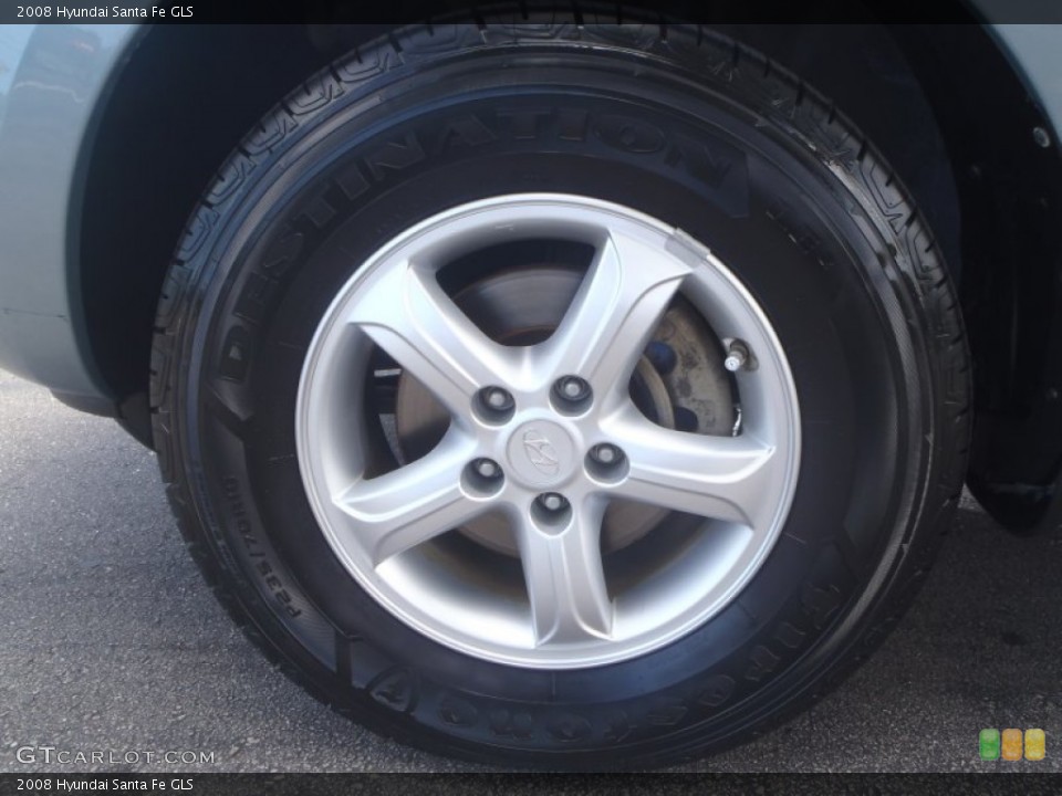 2008 Hyundai Santa Fe GLS Wheel and Tire Photo #80298515