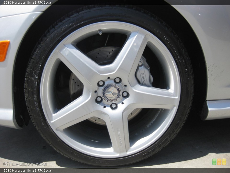 2010 Mercedes-Benz S 550 Sedan Wheel and Tire Photo #80302520