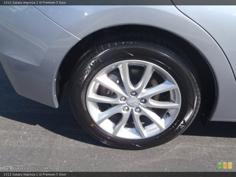 2013 Subaru Impreza 2.0i Premium 5 Door Wheel and Tire Photo #80304959