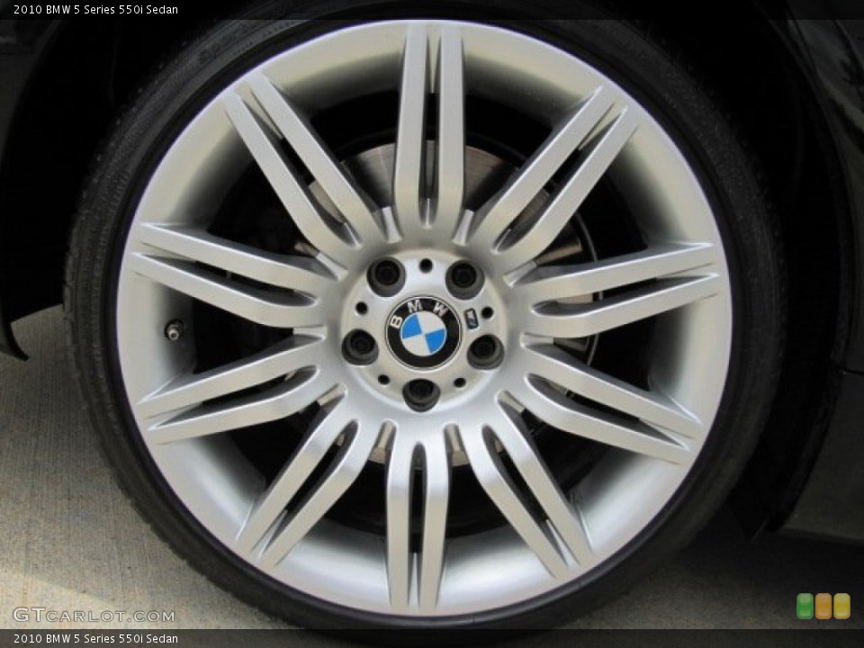 2010 BMW 5 Series 550i Sedan Wheel and Tire Photo #80306571
