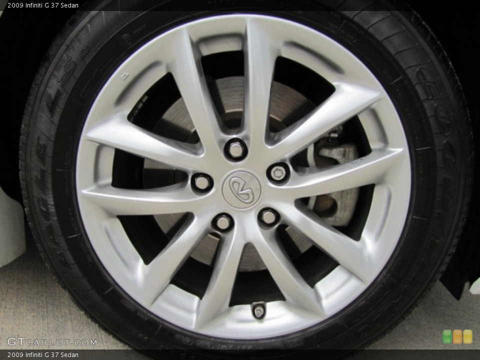 2009 Infiniti G 37 Sedan Wheel and Tire Photo #80307800