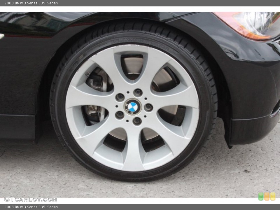 2008 BMW 3 Series 335i Sedan Wheel and Tire Photo #80319361