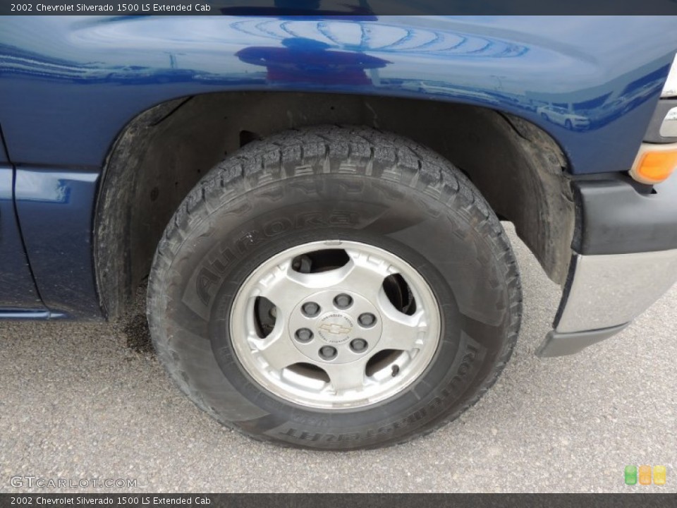 2002 Chevrolet Silverado 1500 LS Extended Cab Wheel and Tire Photo #80324612