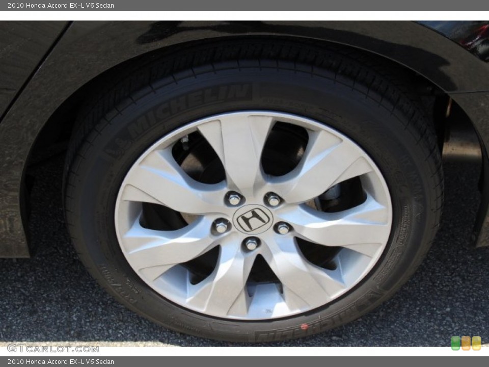 2010 Honda Accord EX-L V6 Sedan Wheel and Tire Photo #80328602