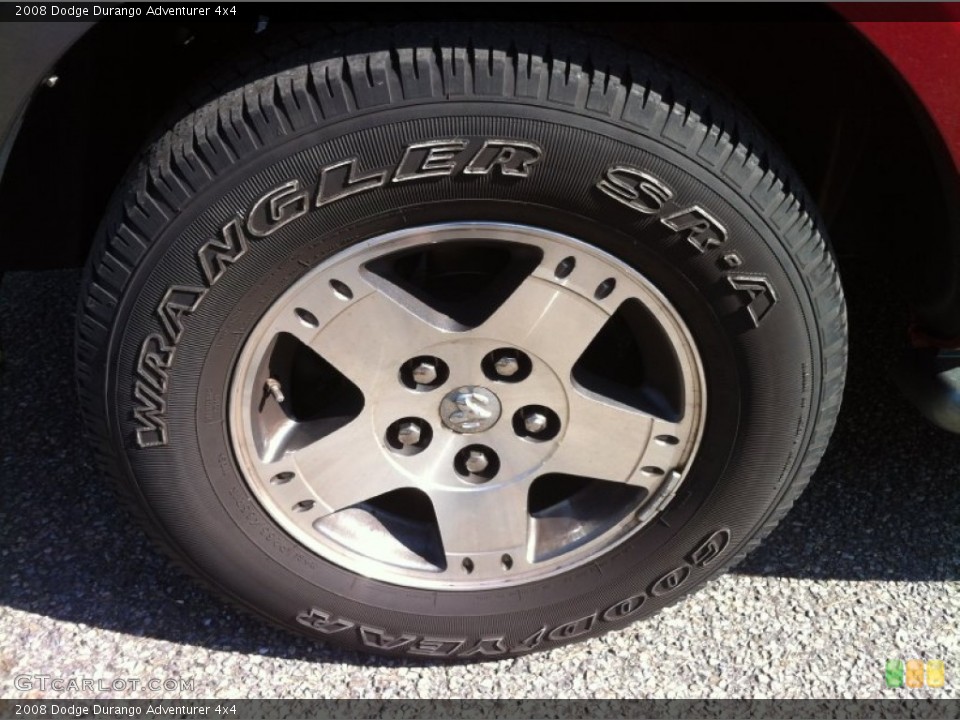 2008 Dodge Durango Adventurer 4x4 Wheel and Tire Photo #80342774