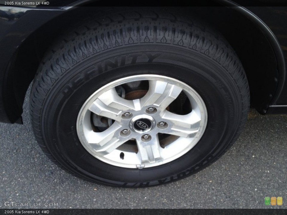 2005 Kia Sorento LX 4WD Wheel and Tire Photo #80346329