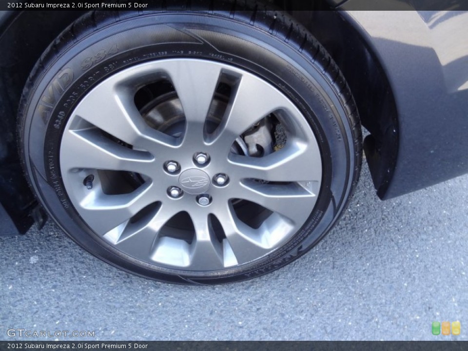 2012 Subaru Impreza 2.0i Sport Premium 5 Door Wheel and Tire Photo #80355163