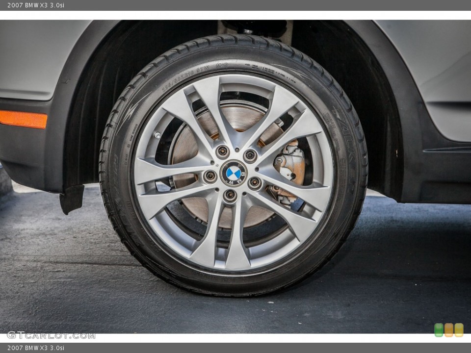 2007 BMW X3 3.0si Wheel and Tire Photo #80367181