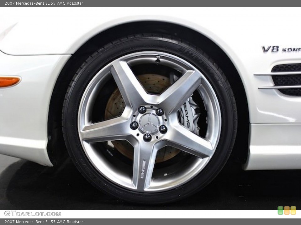 2007 Mercedes-Benz SL 55 AMG Roadster Wheel and Tire Photo #80396368