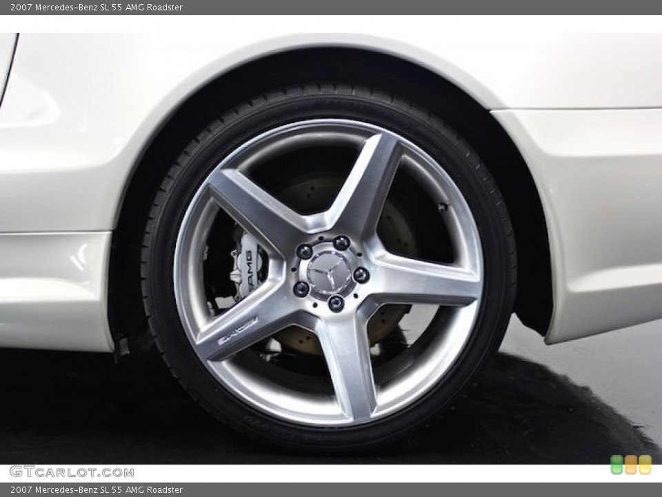 2007 Mercedes-Benz SL 55 AMG Roadster Wheel and Tire Photo #80396386