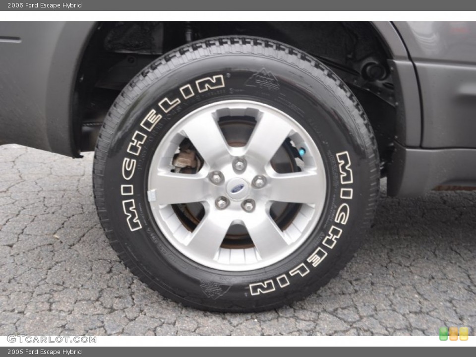 2006 Ford Escape Hybrid Wheel and Tire Photo #80397658
