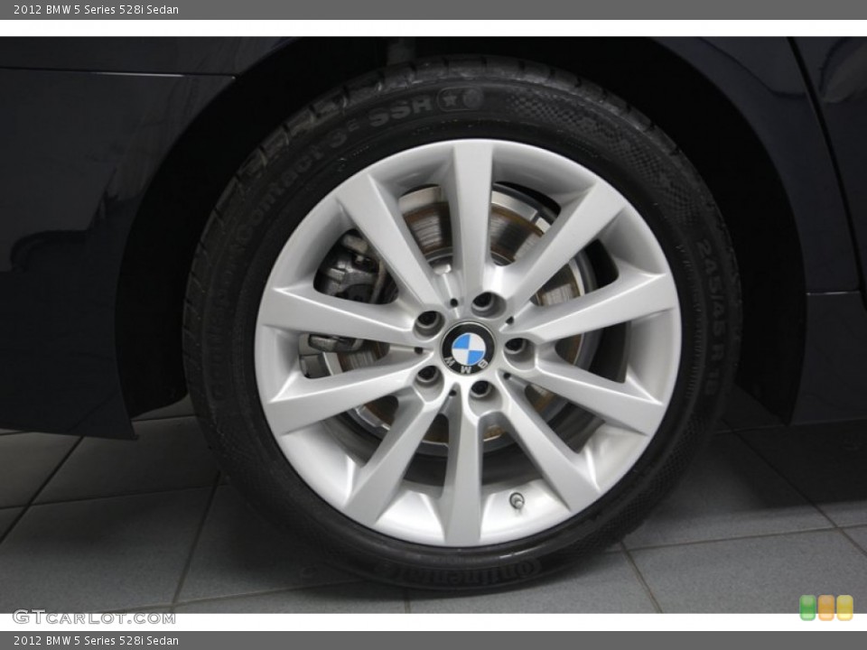 2012 BMW 5 Series 528i Sedan Wheel and Tire Photo #80412142