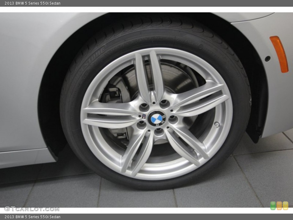 2013 BMW 5 Series 550i Sedan Wheel and Tire Photo #80421694