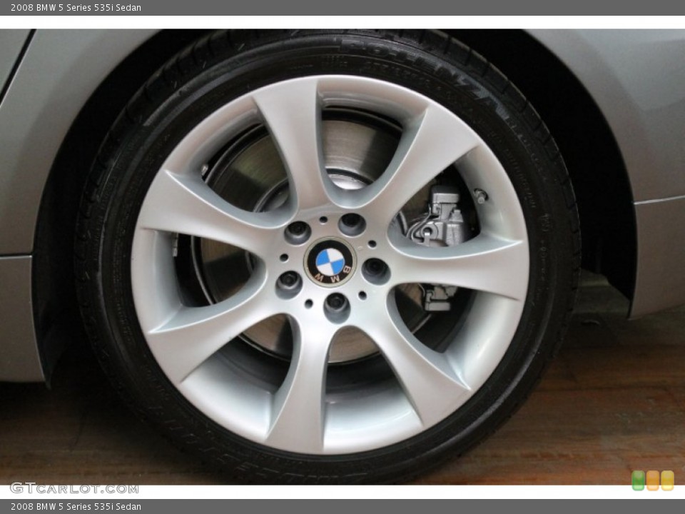 2008 BMW 5 Series 535i Sedan Wheel and Tire Photo #80429480