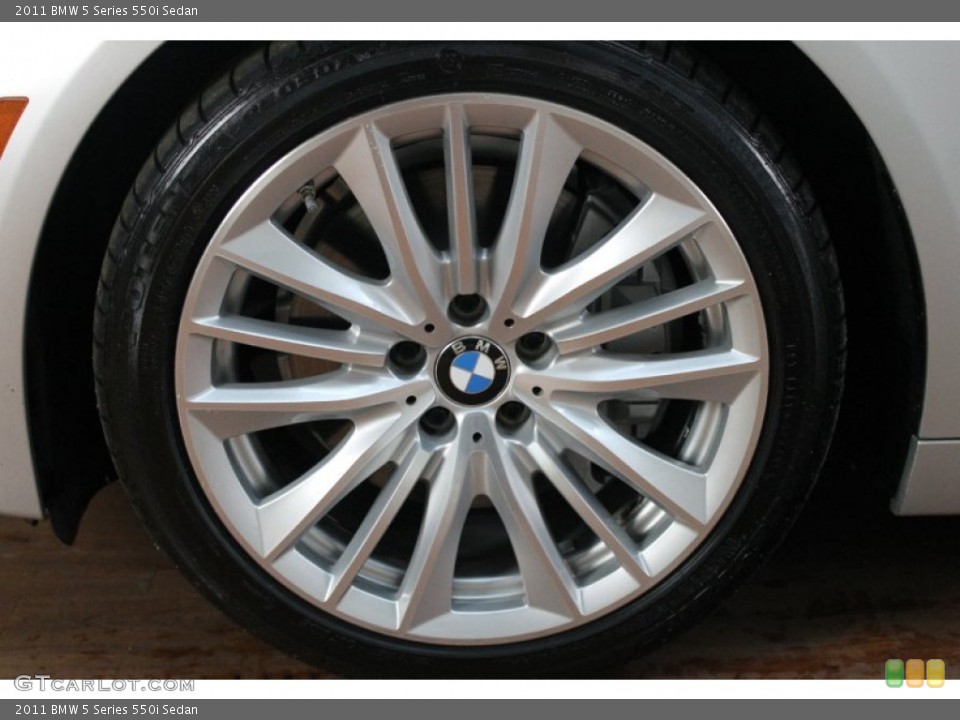 2011 BMW 5 Series 550i Sedan Wheel and Tire Photo #80430584