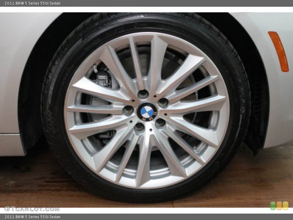 2011 BMW 5 Series 550i Sedan Wheel and Tire Photo #80430689
