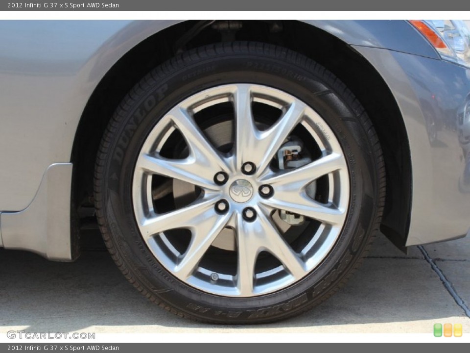 2012 Infiniti G 37 x S Sport AWD Sedan Wheel and Tire Photo #80435287