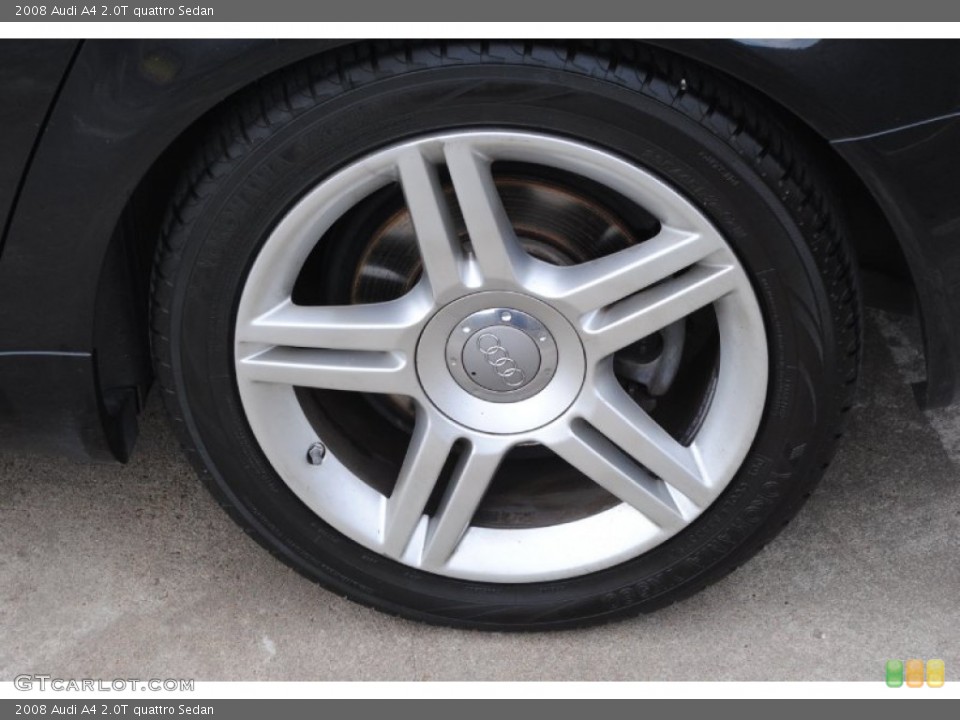 2008 Audi A4 2.0T quattro Sedan Wheel and Tire Photo #80445796