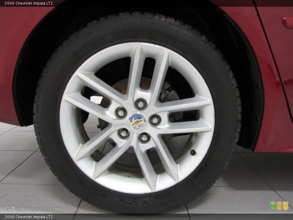 2009 Chevrolet Impala LTZ Wheel and Tire Photo #80454235