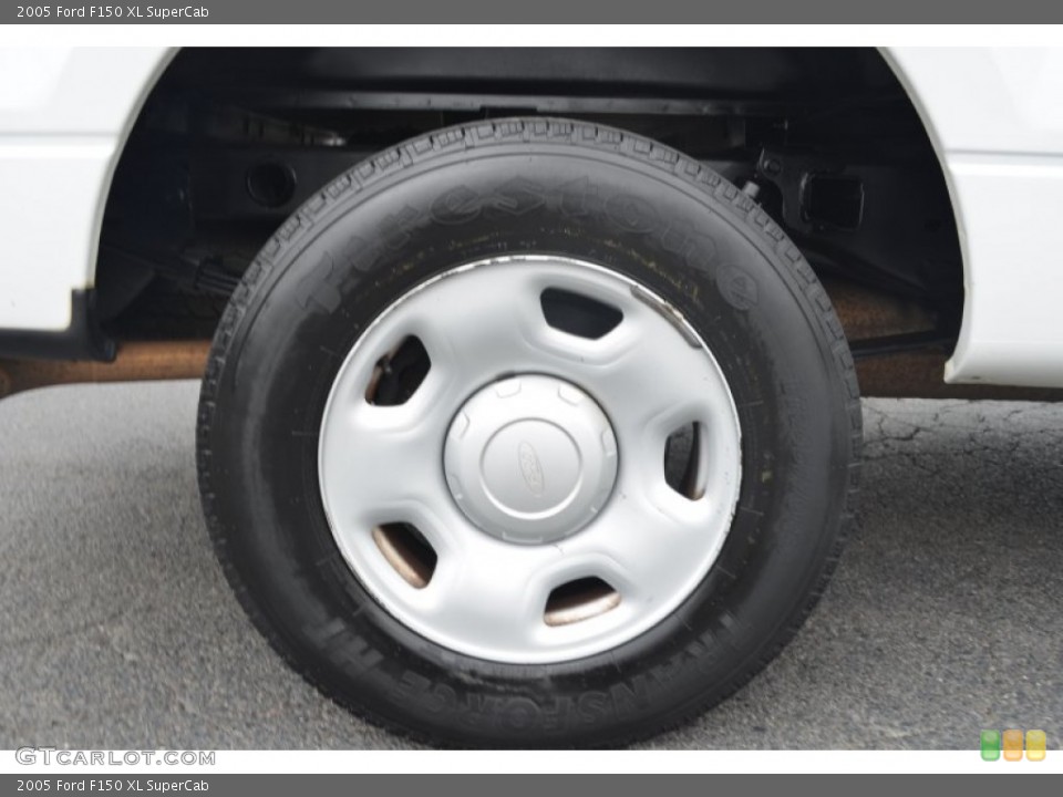 2005 Ford F150 XL SuperCab Wheel and Tire Photo #80458982