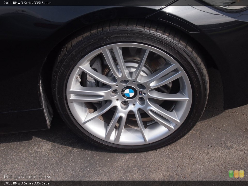 2011 BMW 3 Series 335i Sedan Wheel and Tire Photo #80459331