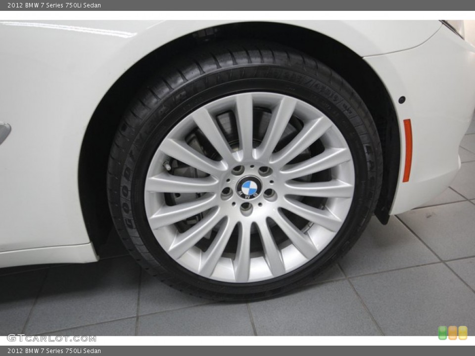 2012 BMW 7 Series 750Li Sedan Wheel and Tire Photo #80466062