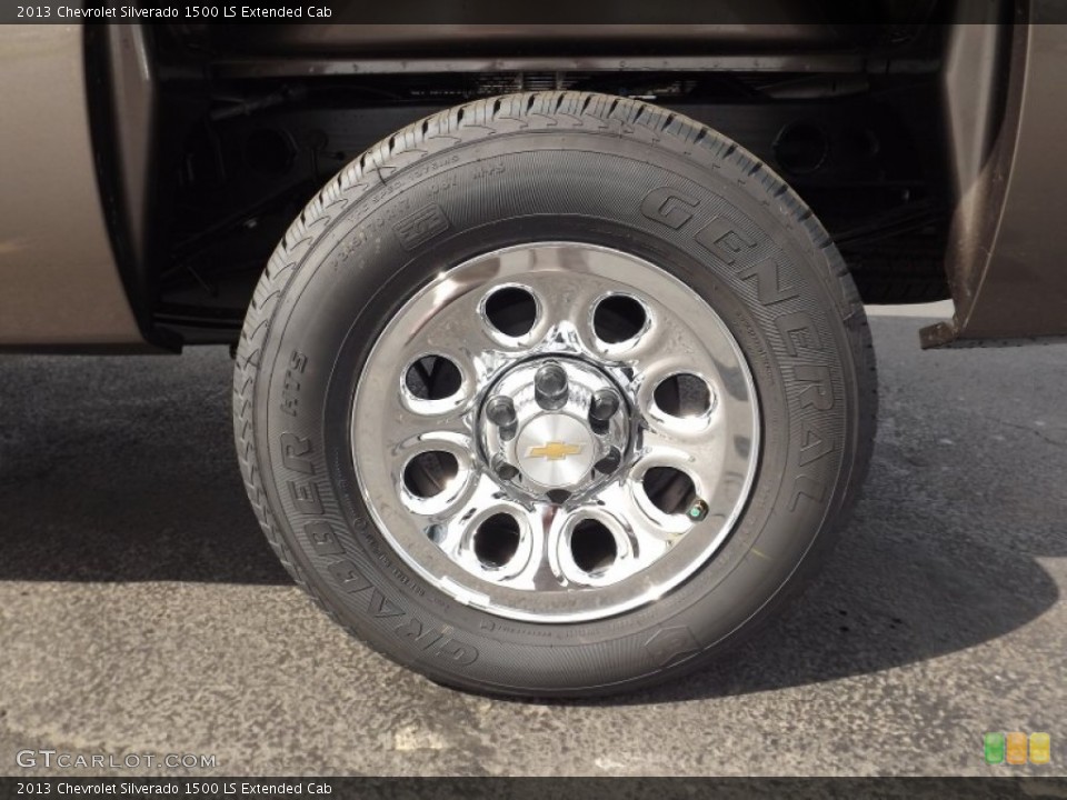 2013 Chevrolet Silverado 1500 LS Extended Cab Wheel and Tire Photo #80487937