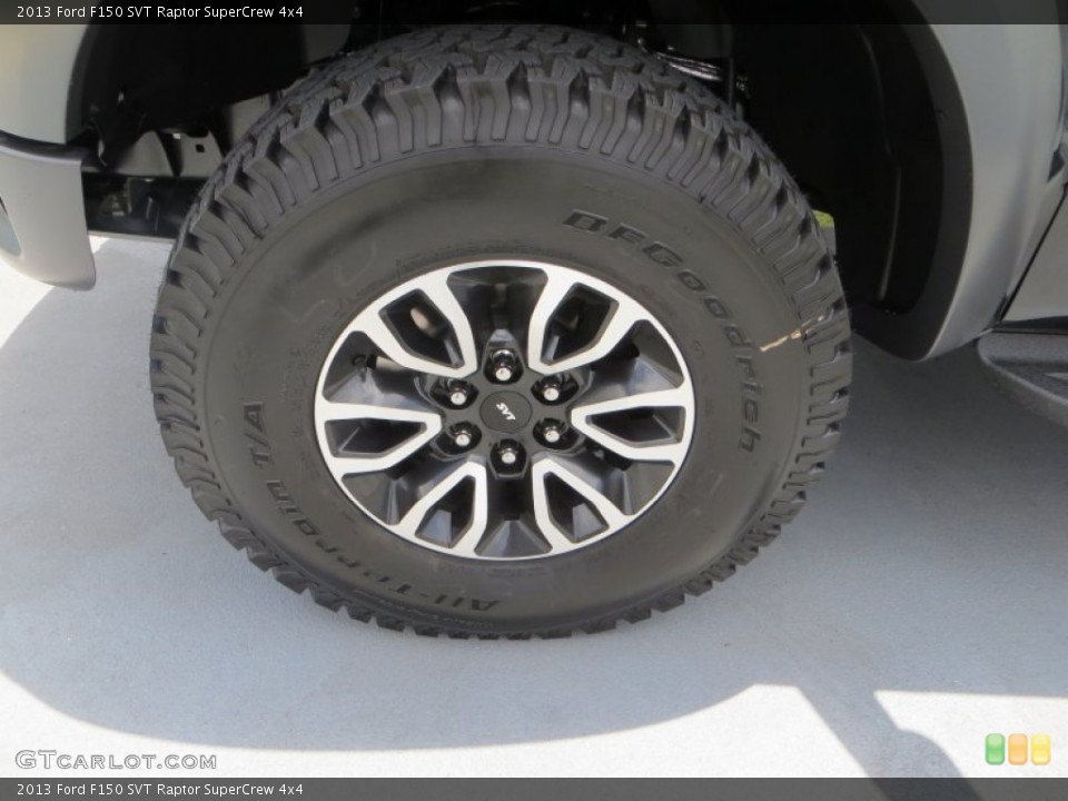 2013 Ford F150 SVT Raptor SuperCrew 4x4 Wheel and Tire Photo #80494699