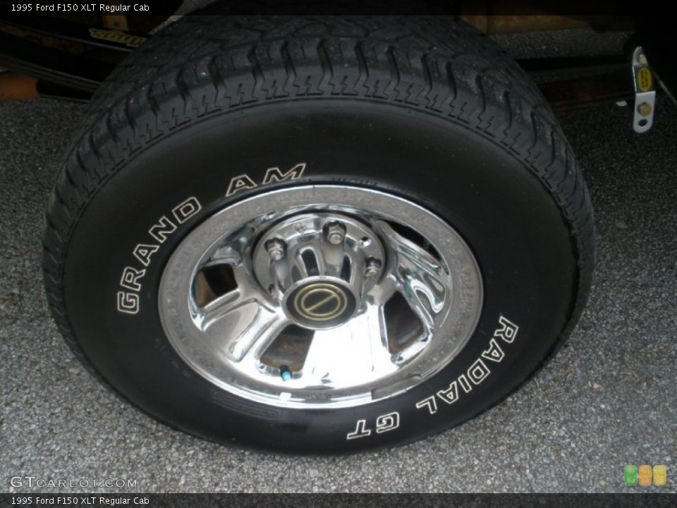 1995 Ford F150 XLT Regular Cab Wheel and Tire Photo #80501608