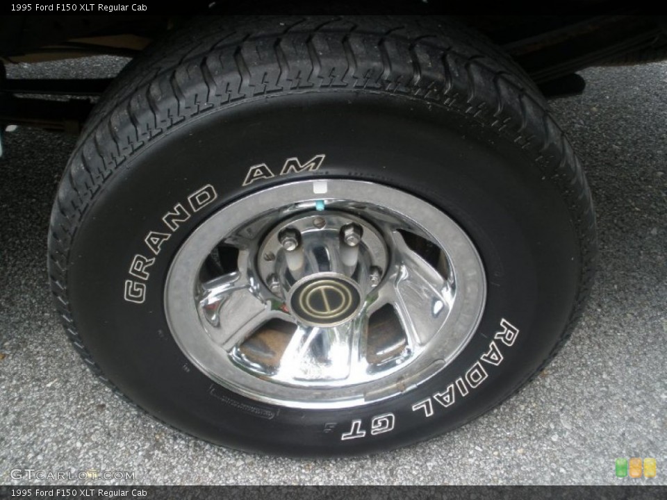 1995 Ford F150 XLT Regular Cab Wheel and Tire Photo #80501632