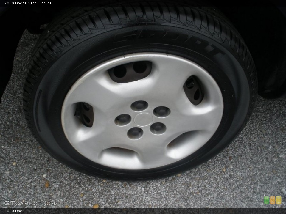 2000 Dodge Neon Highline Wheel and Tire Photo #80502610