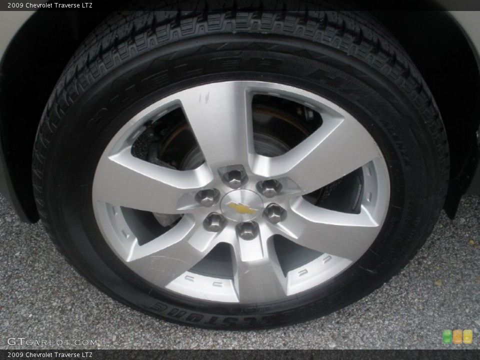 2009 Chevrolet Traverse LTZ Wheel and Tire Photo #80504641