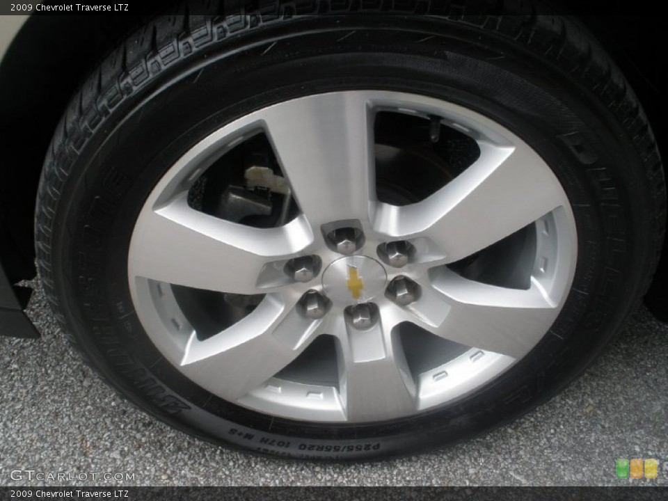 2009 Chevrolet Traverse LTZ Wheel and Tire Photo #80504865
