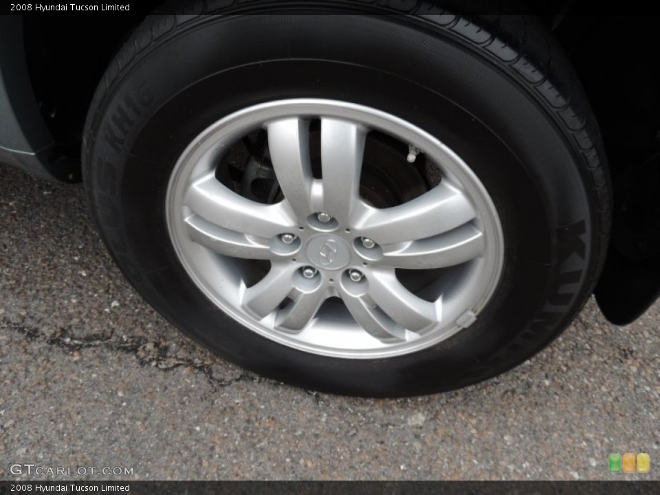 2008 Hyundai Tucson Limited Wheel and Tire Photo #80514793